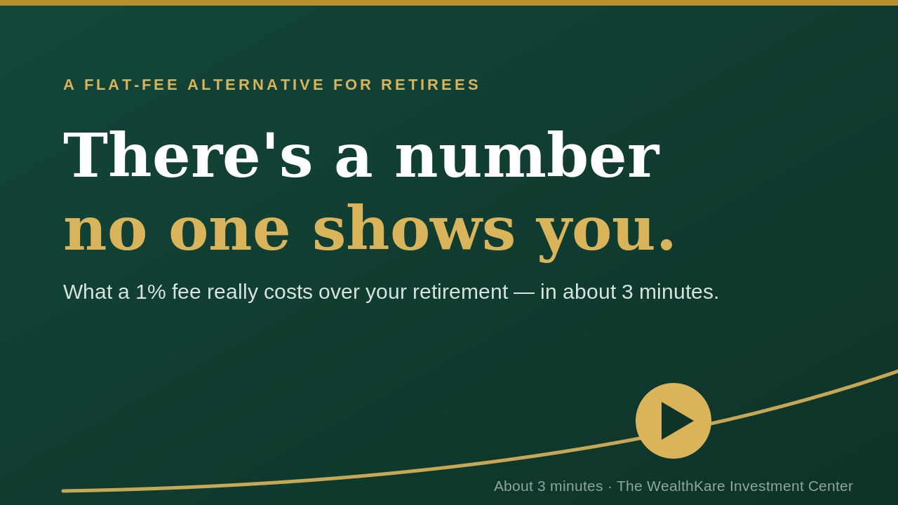 There's a number no one shows you. Play the flat-fee overview.